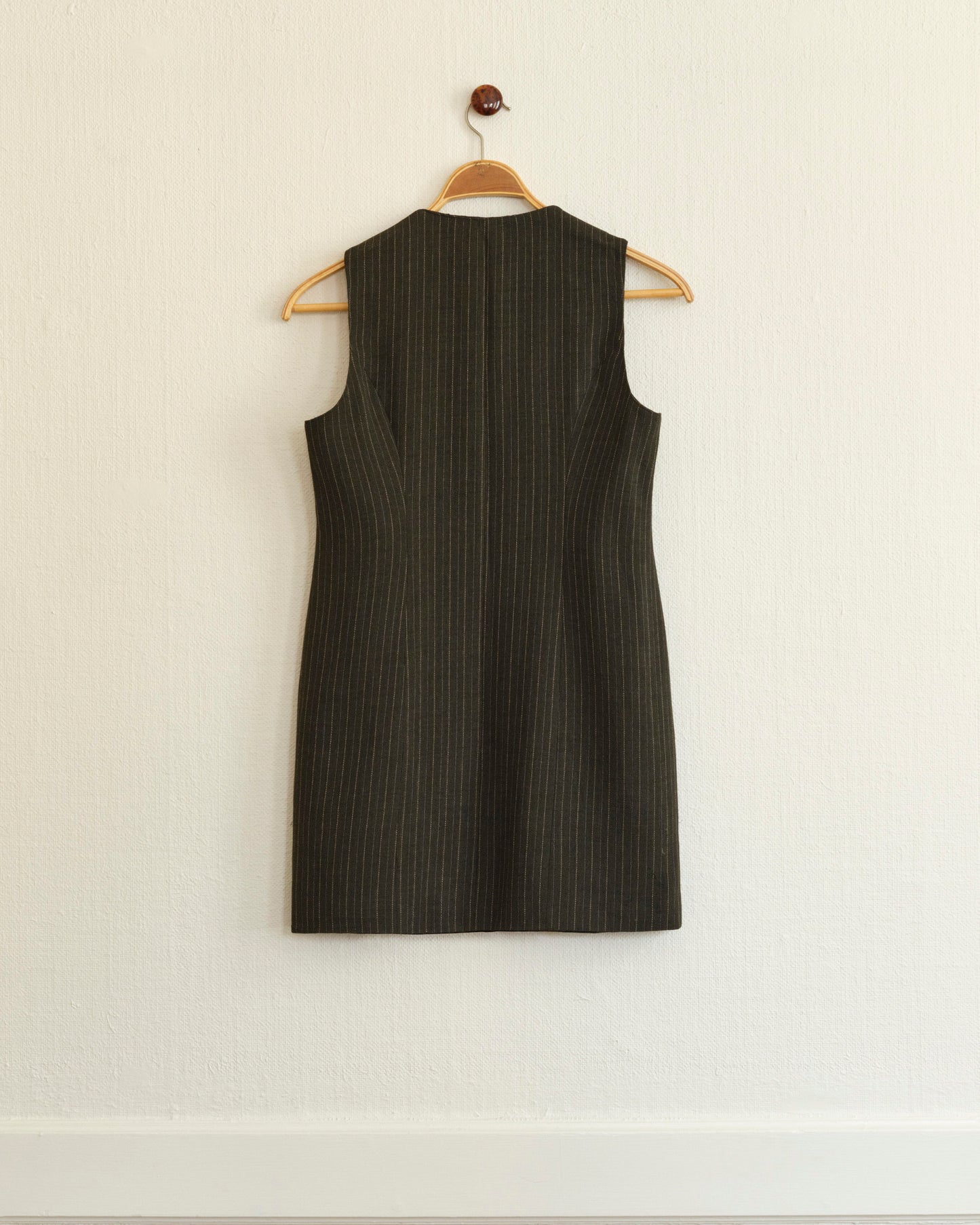 Striped Wool Vest & Skirt