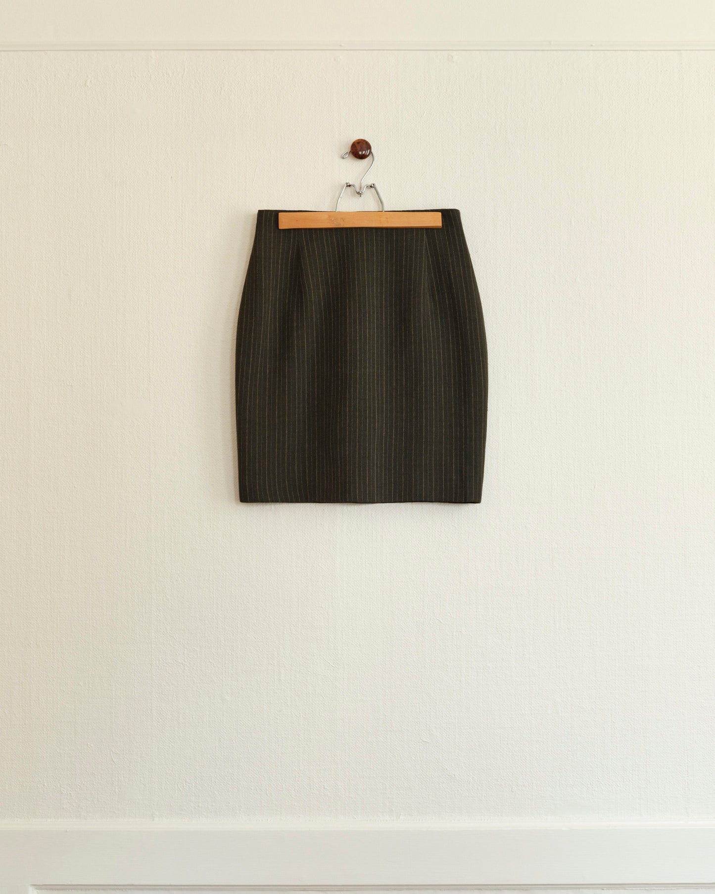 Striped Wool Vest & Skirt