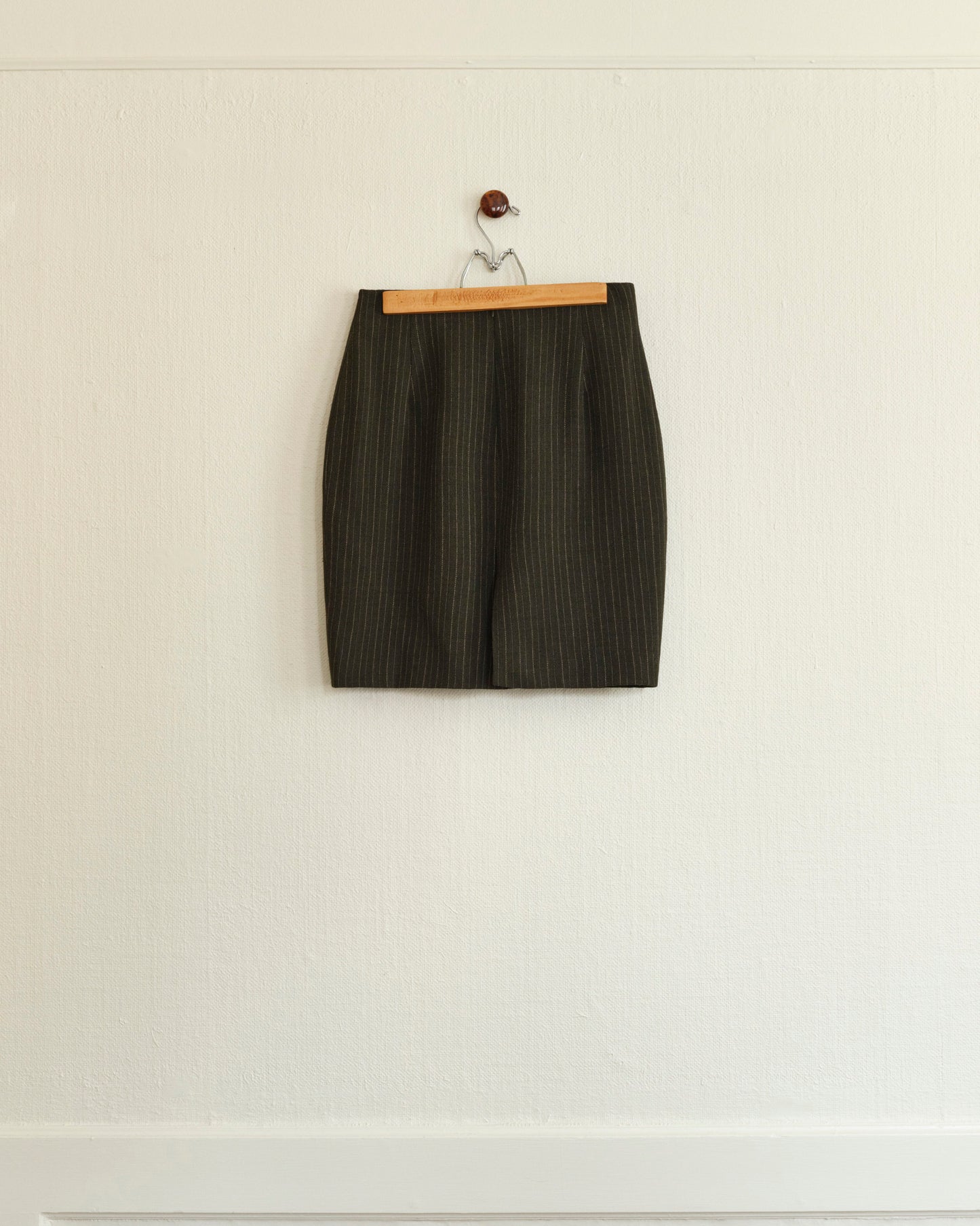 Striped Wool Vest & Skirt
