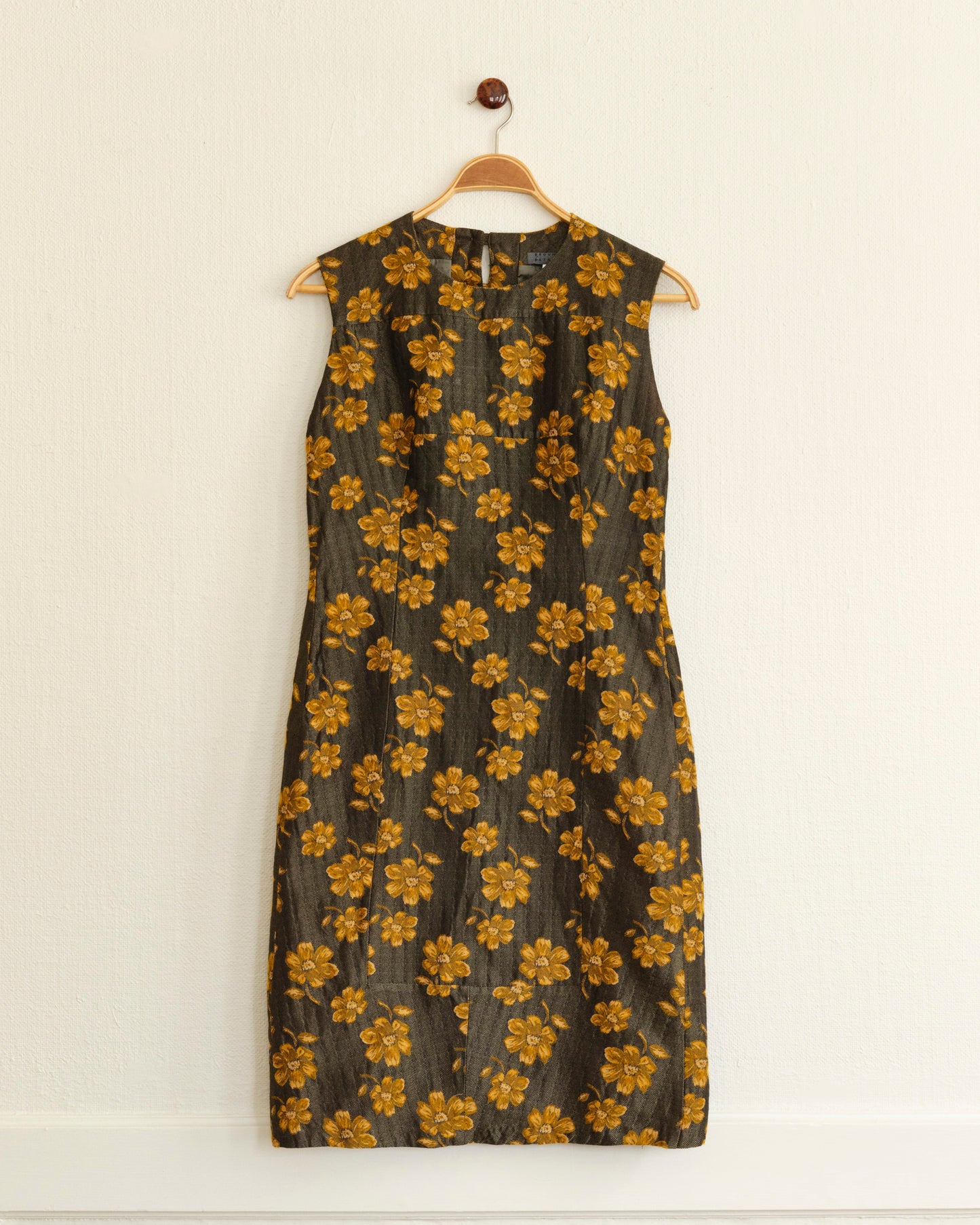 Flowery Herringbone Dress