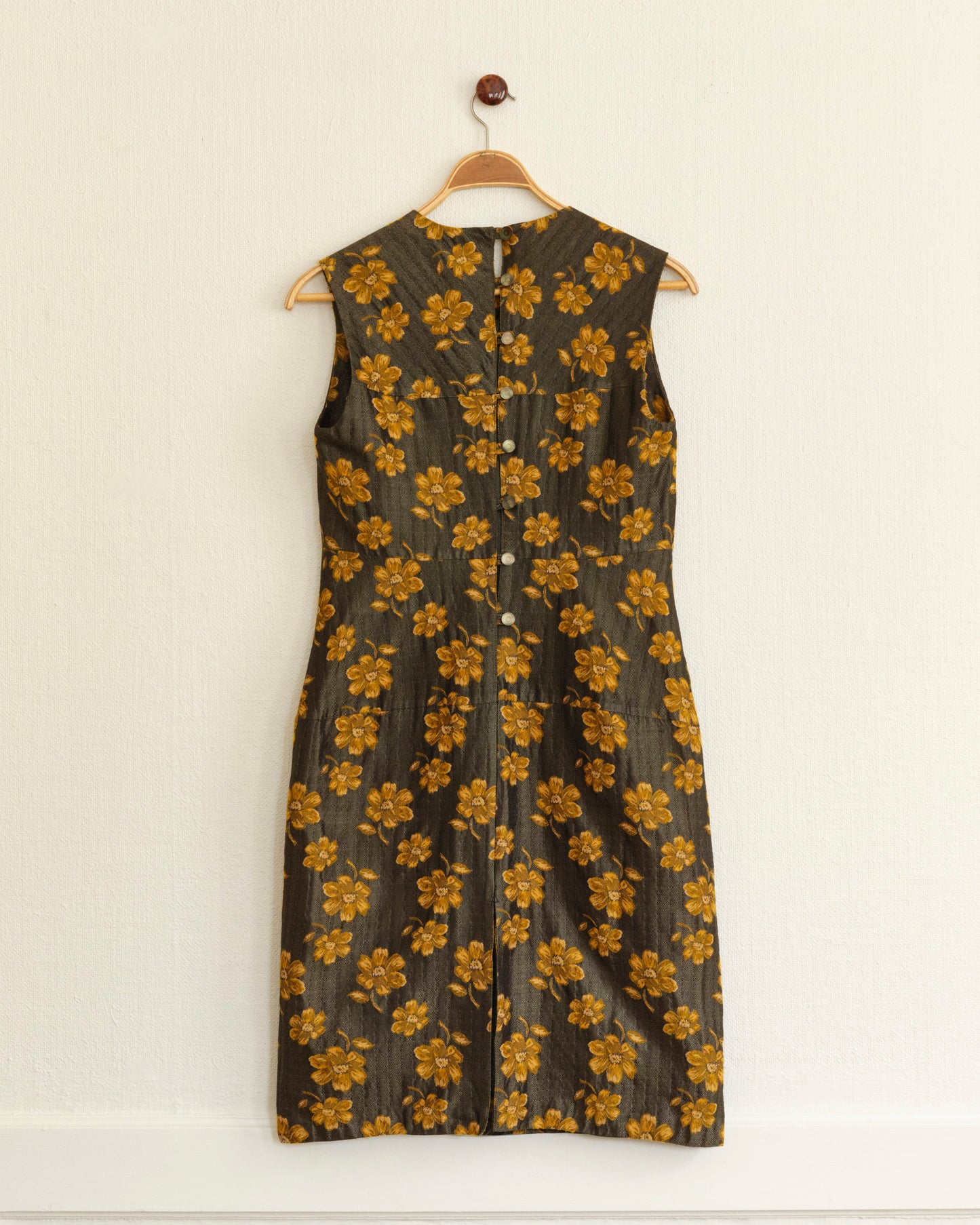 Flowery Herringbone Dress