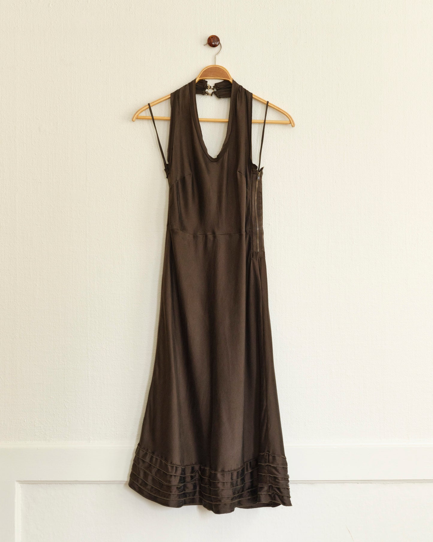 Halterneck Silk Dress