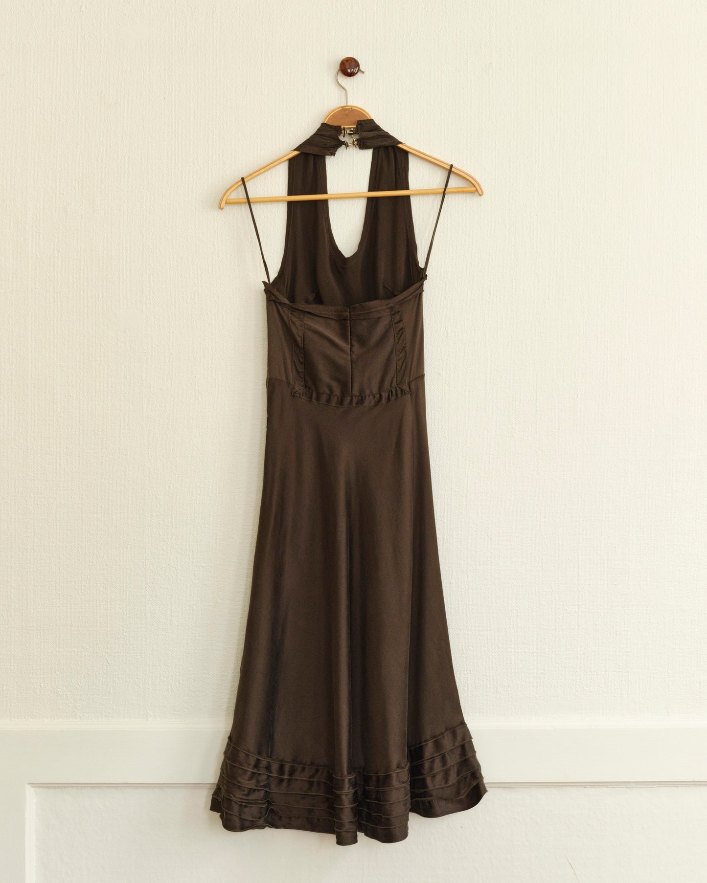 Halterneck Silk Dress