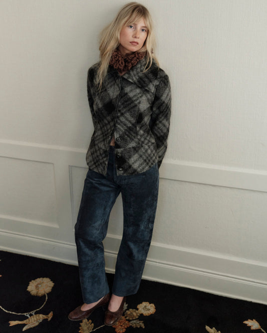 Checked Wool Blazer