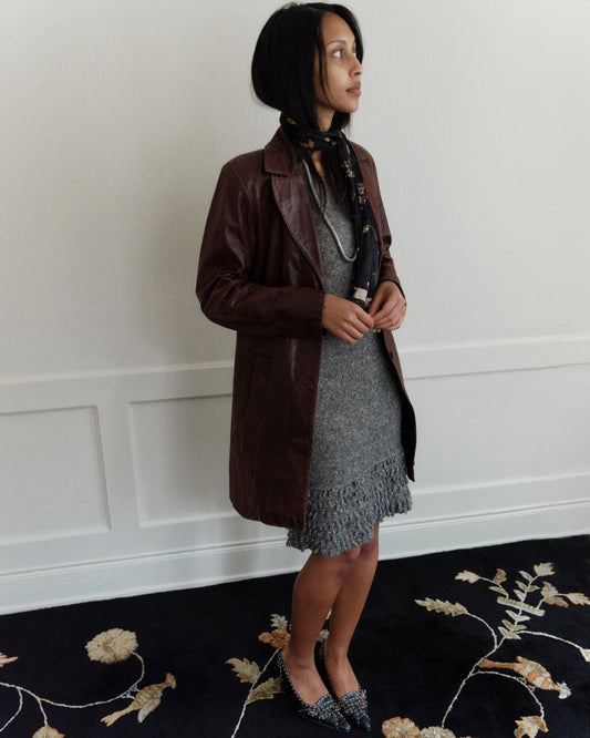 Burgundy Leather Jacket