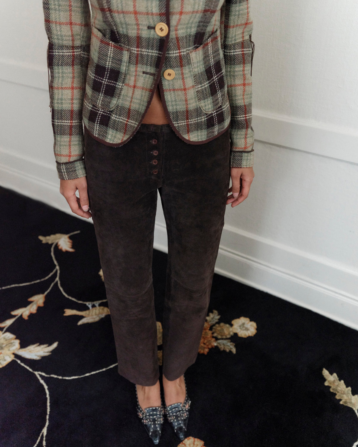 Suede Trouser
