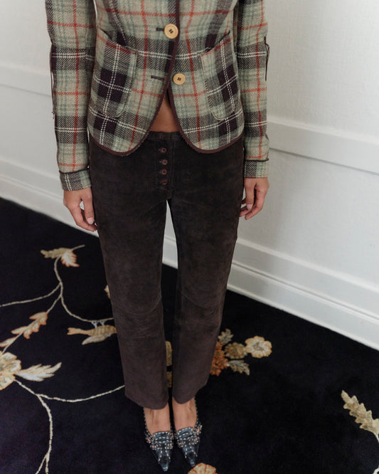 Suede Trouser