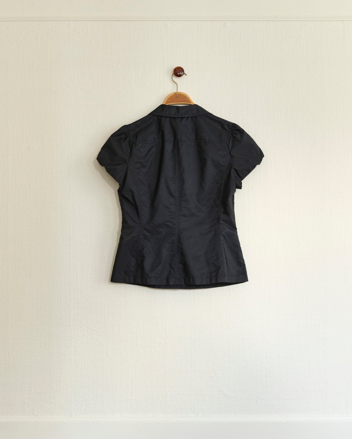 Short Sleeve Wrap Blouse