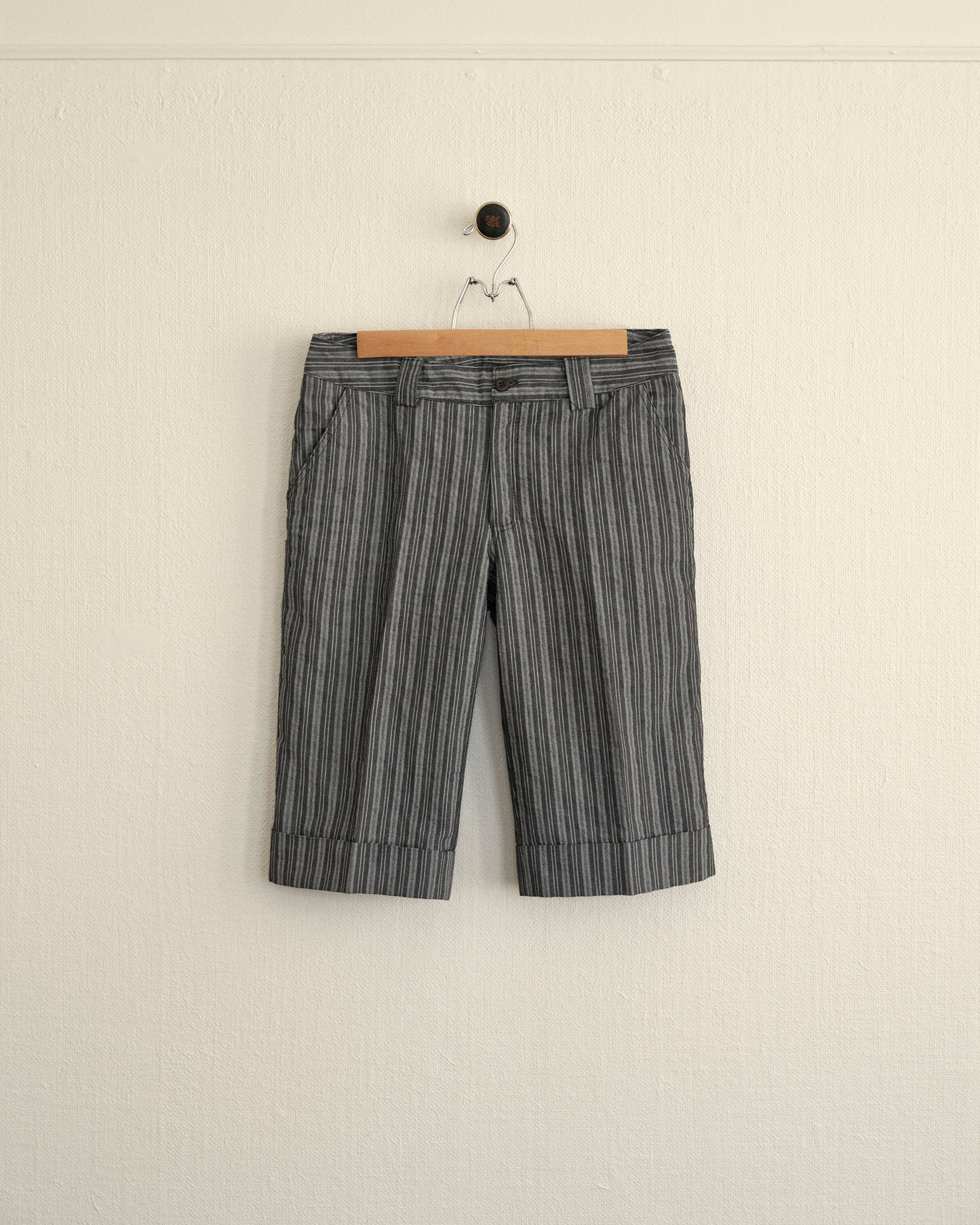 Striped Knee Shorts