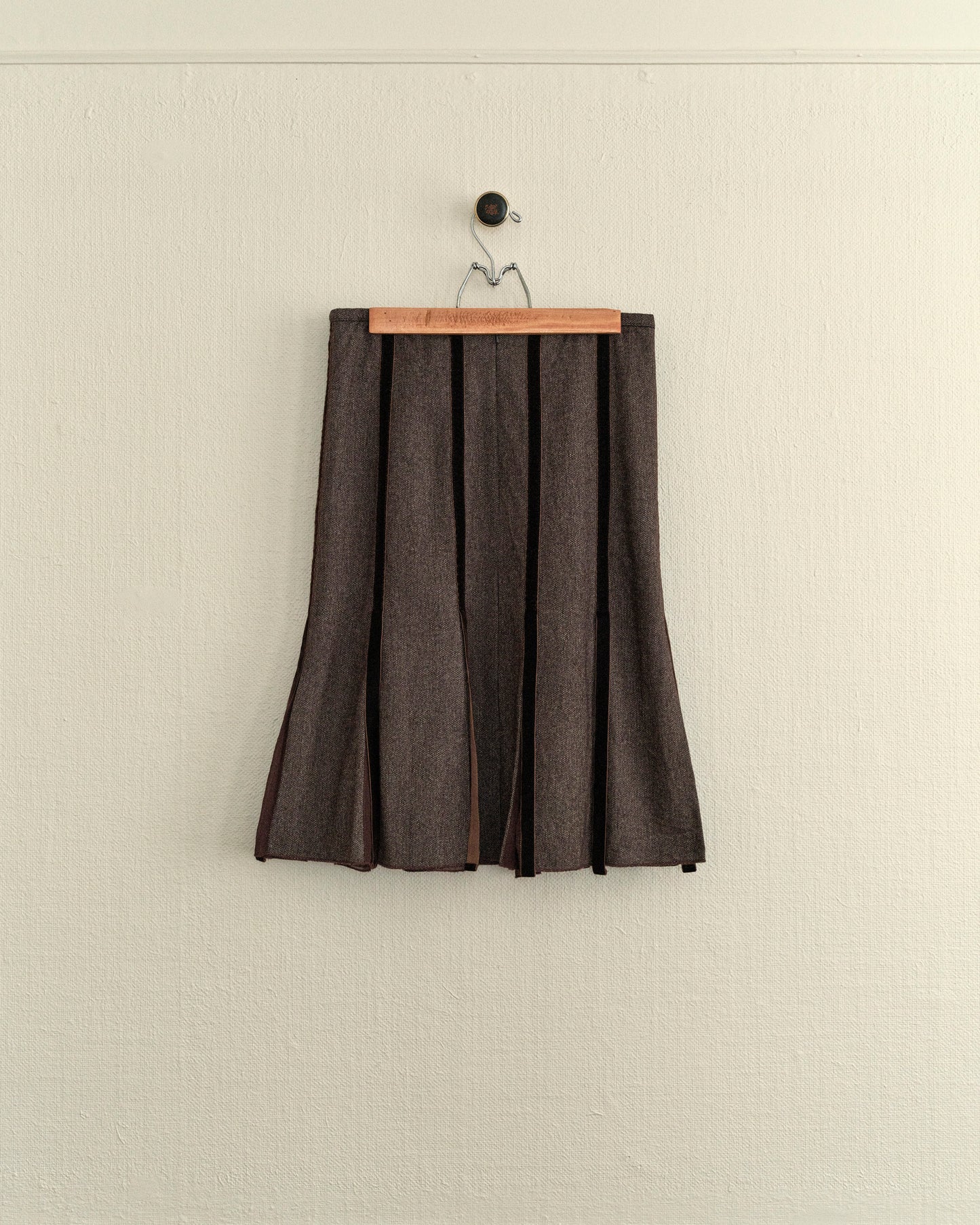 Wool & Velvet Skirt