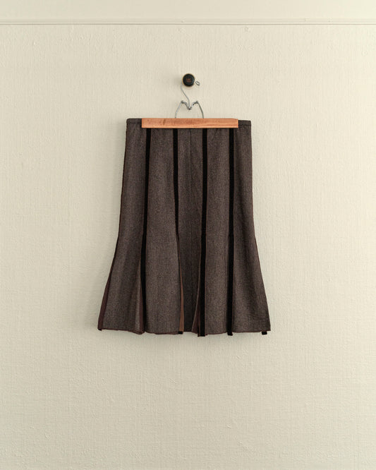 Wool & Velvet Skirt