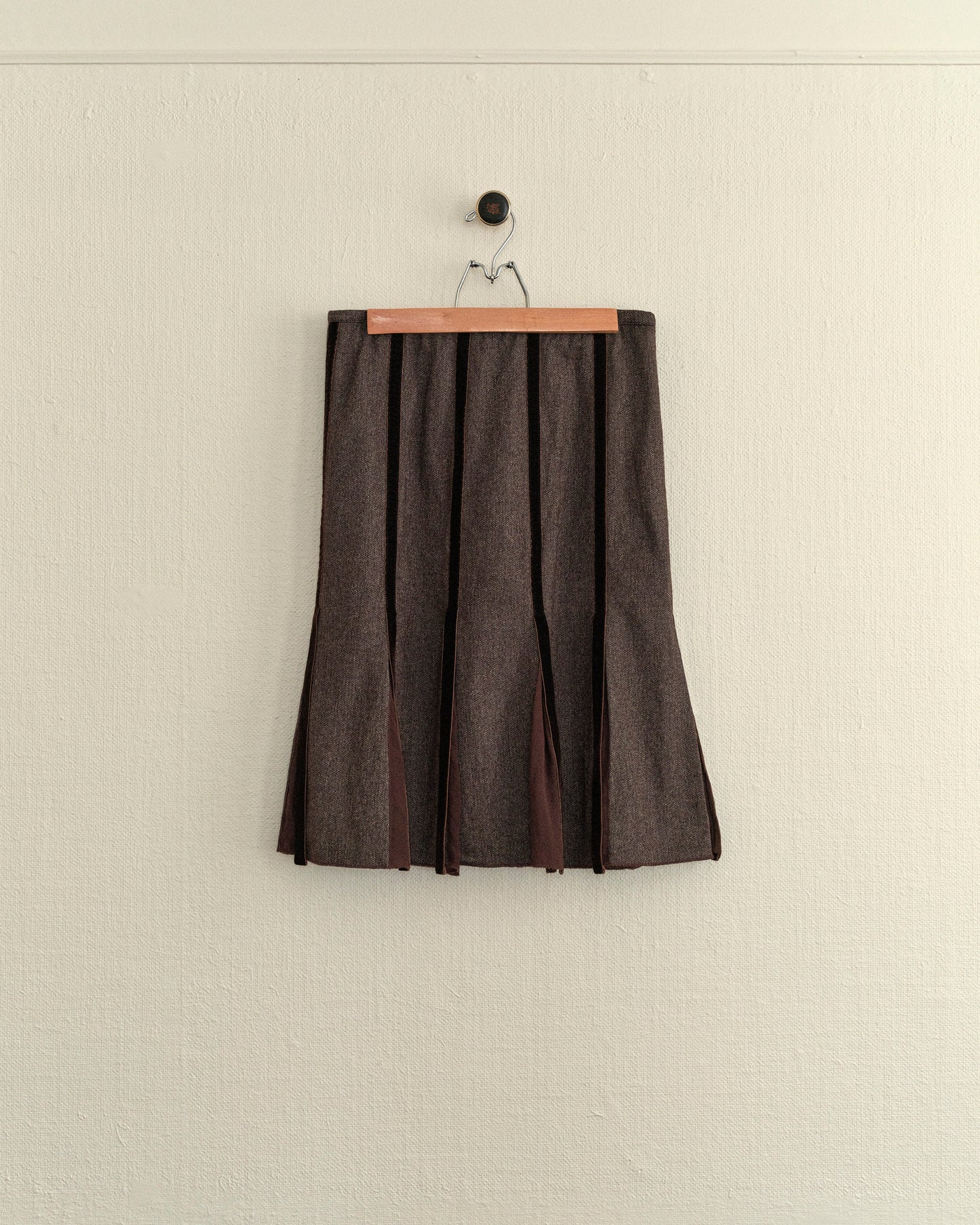 Wool & Velvet Skirt