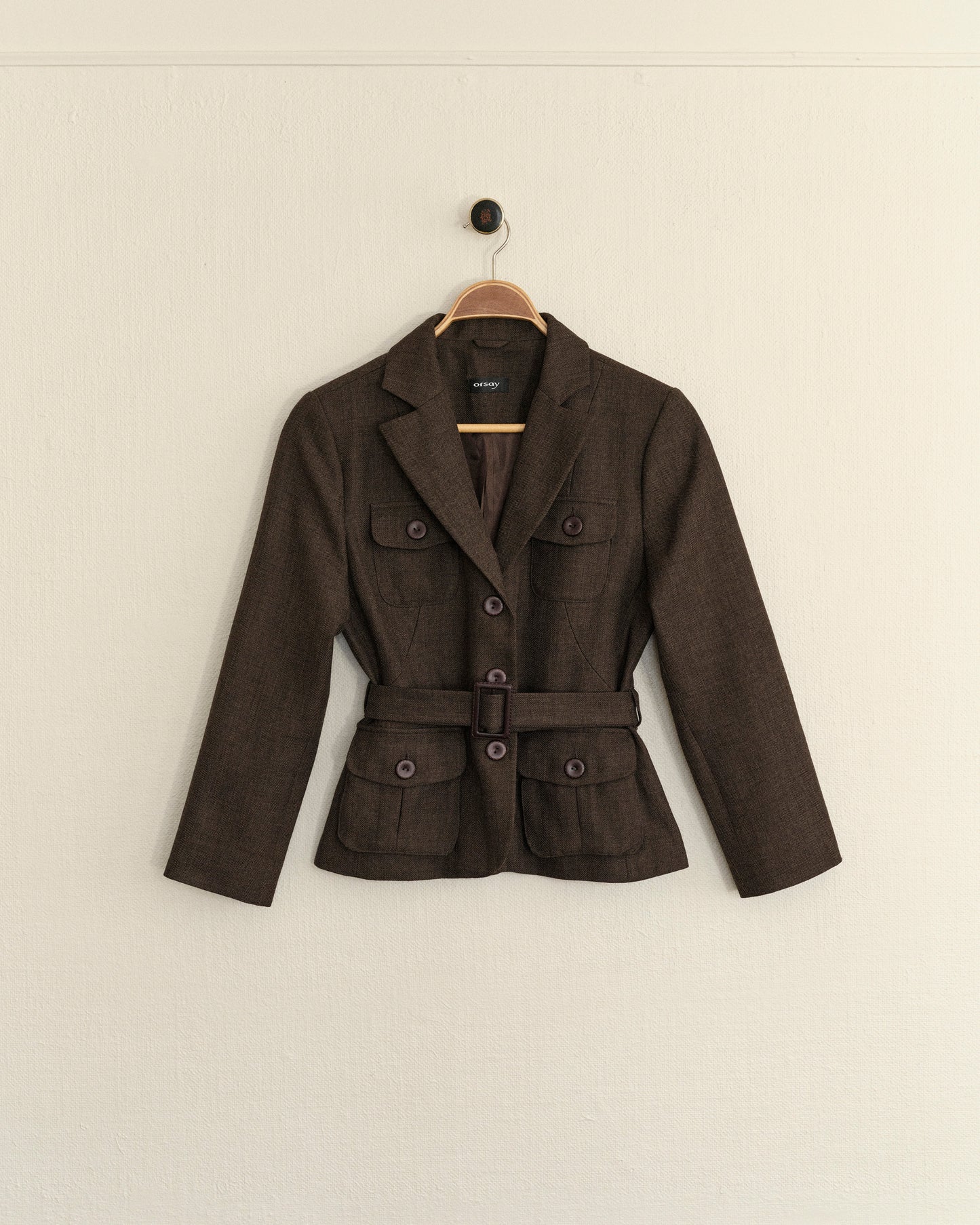 Wool Belted Suit