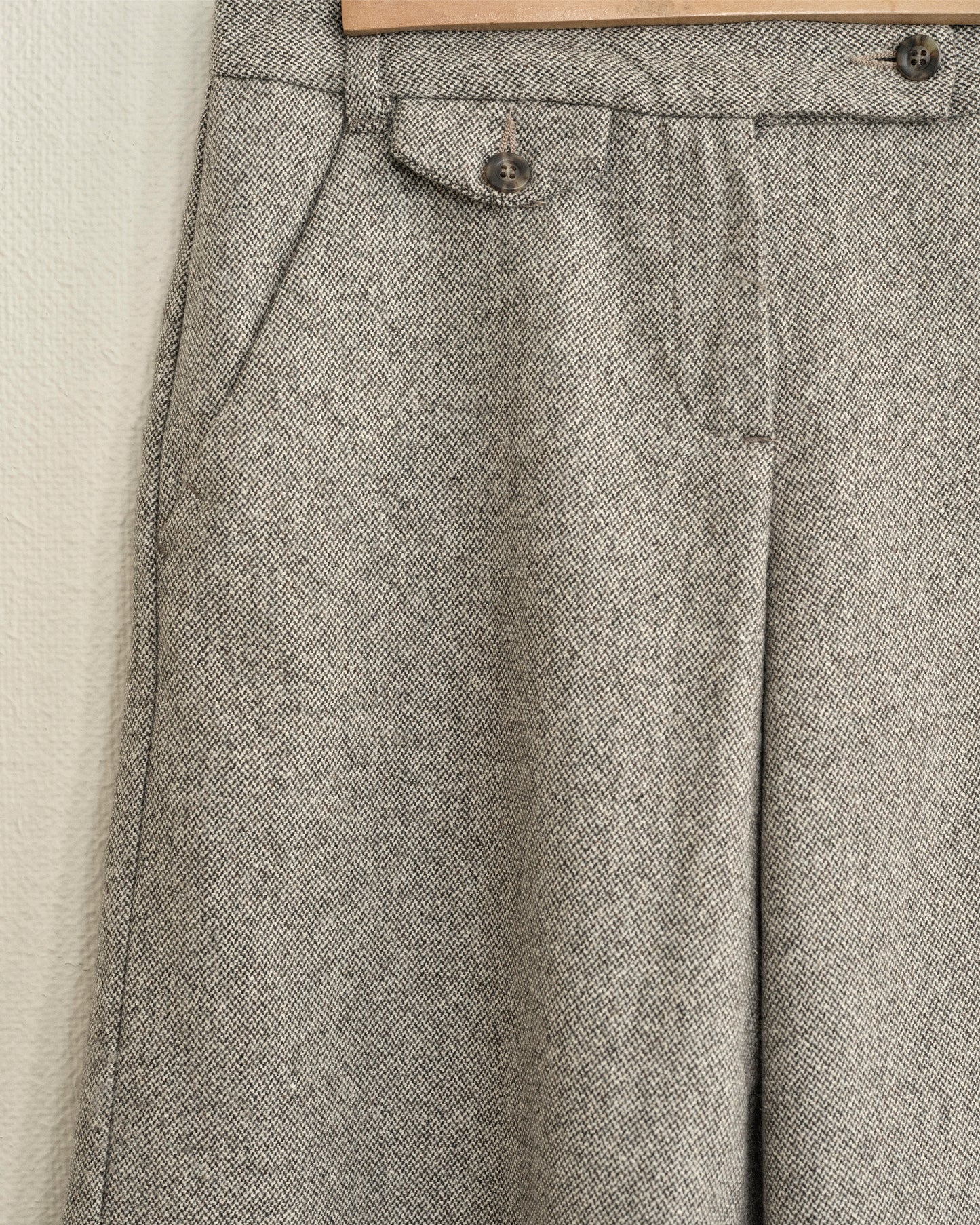Wide Wool Shorts