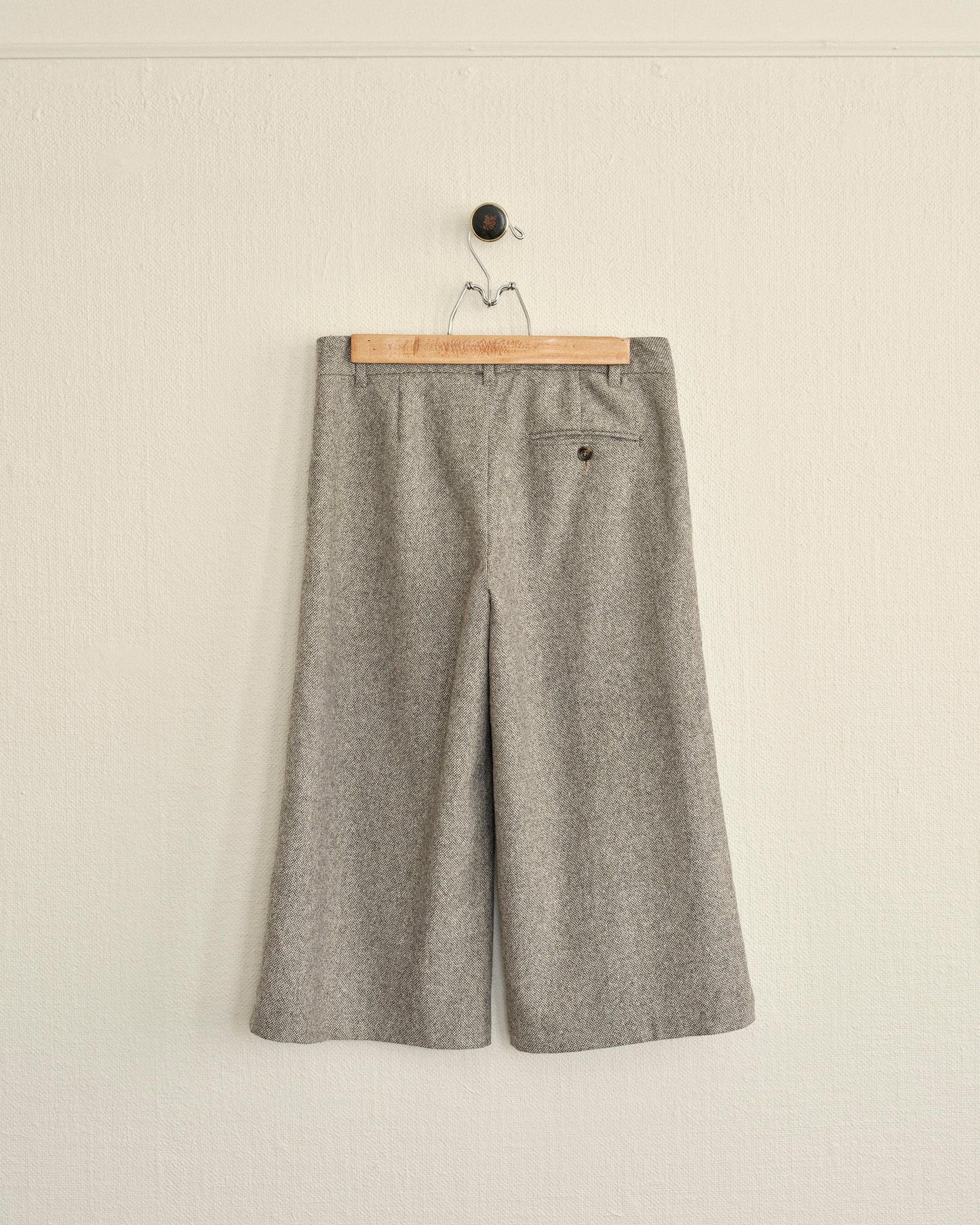 Wide Wool Shorts