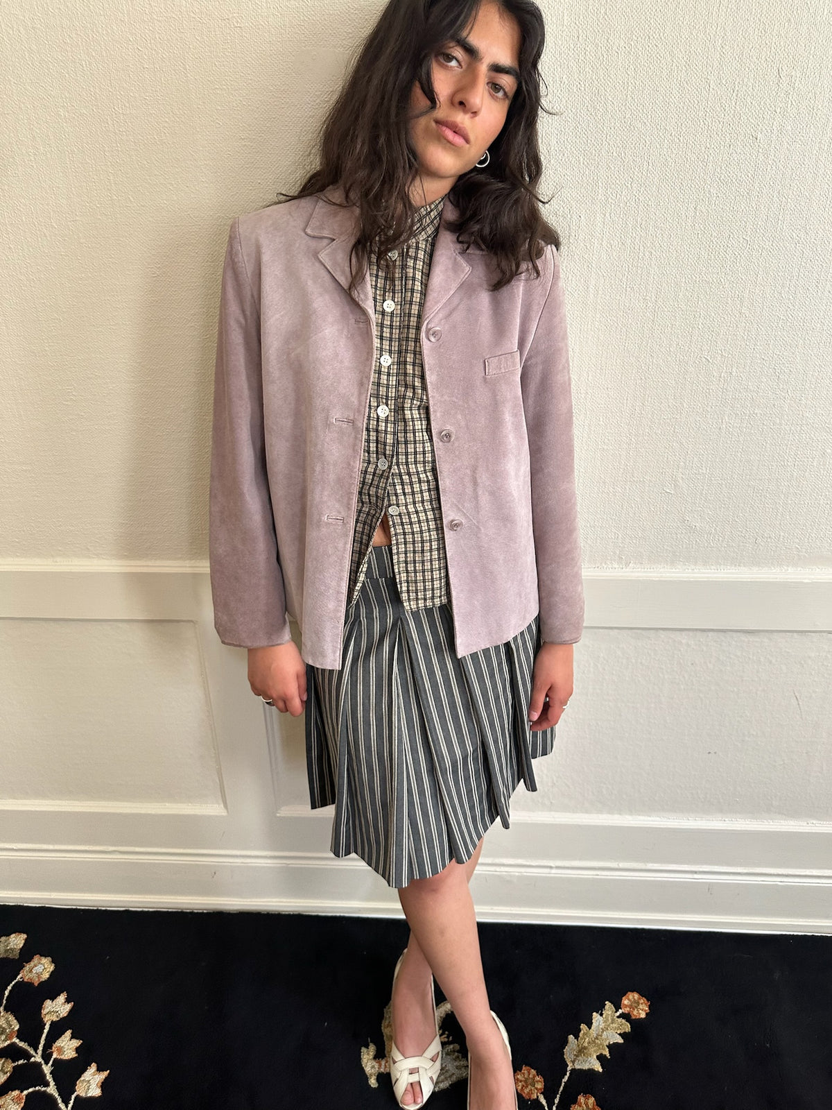 Lilac Suede Jacket