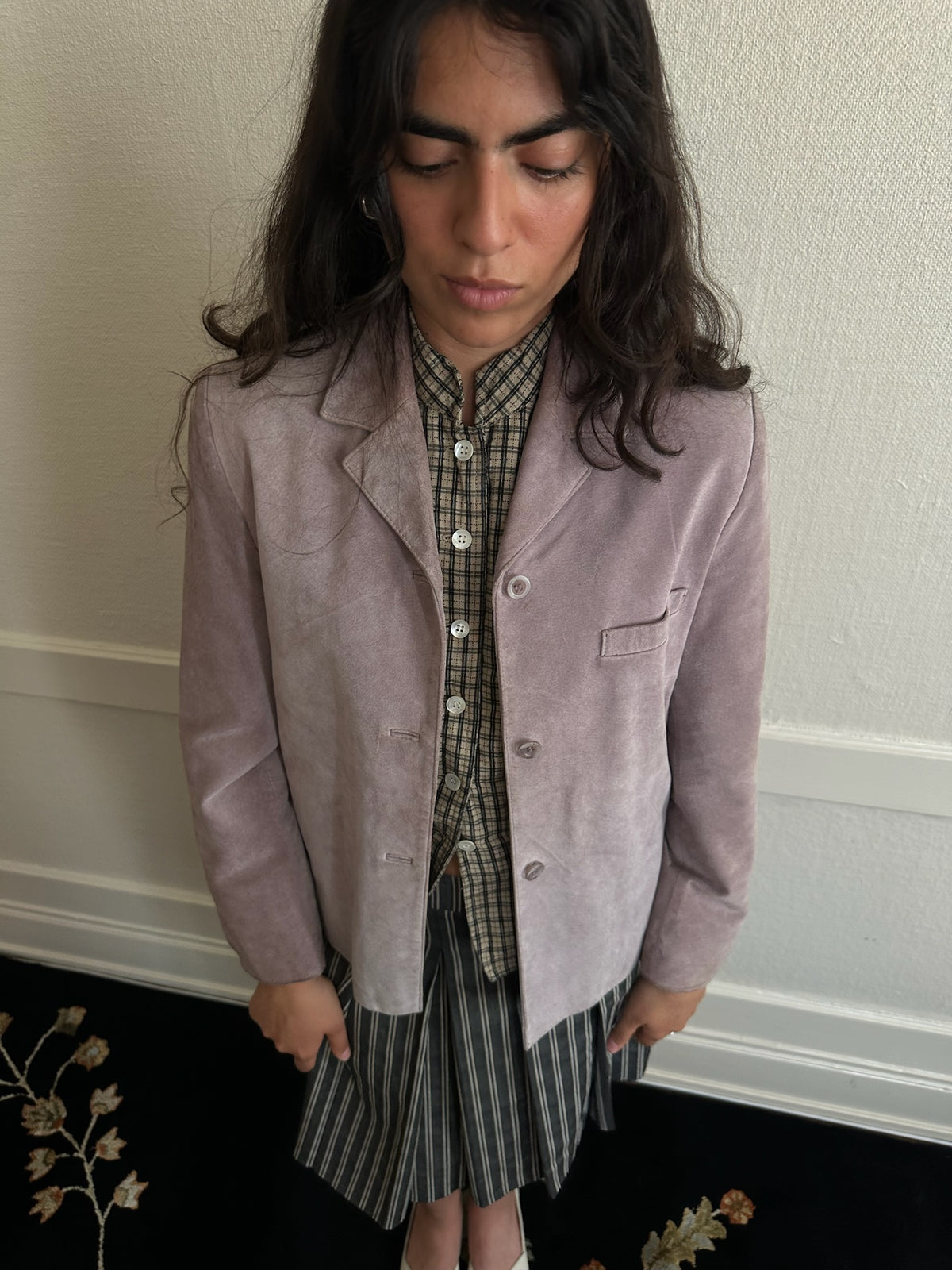 Lilac Suede Jacket