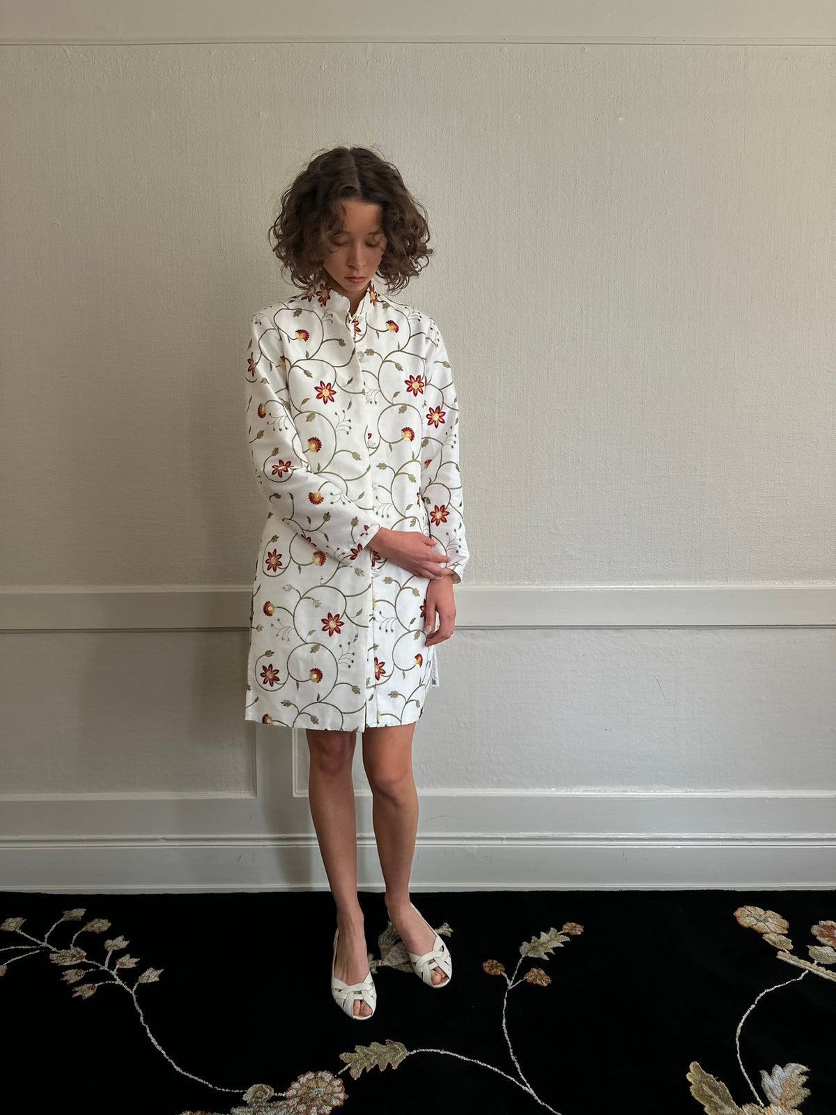 Floral Silk Blazer