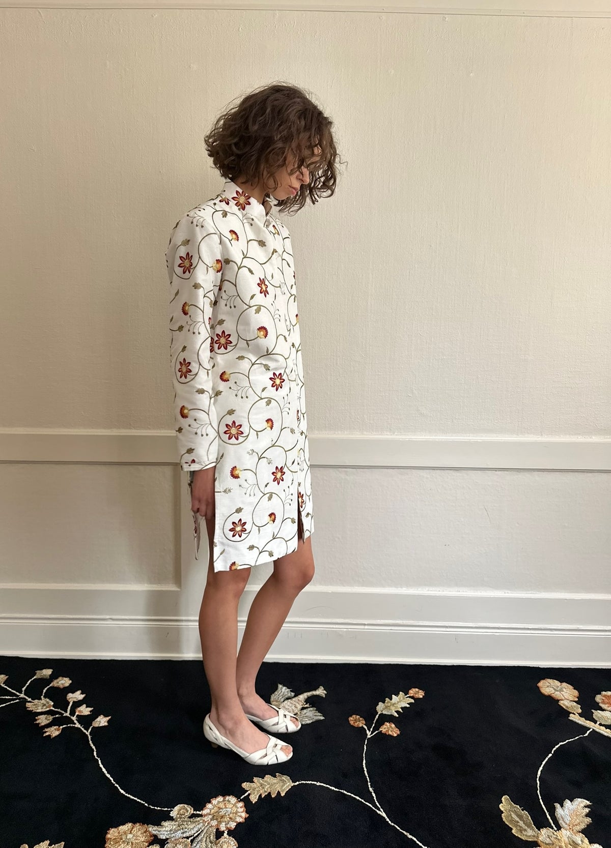 Floral Silk Blazer