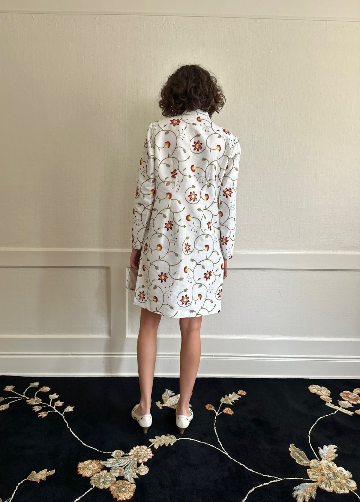 Floral Silk Blazer
